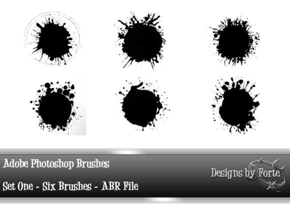 Abstract Adobe Photoshop Brushes Set: Elevating Digital Creativity with Six Unique Tools