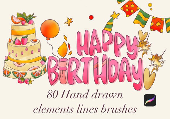 Celebrate Creativity with Birthday Procreate Stamps