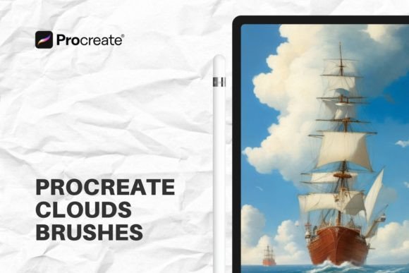 Elevate Art with Procreate Clouds Brushes