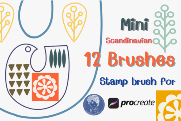 Evaluating MiniScandinavian Stamp Brushes for Procreate