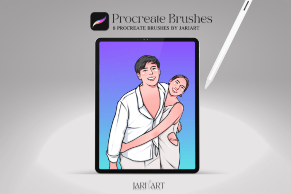 Master Digital Art with 8 Procreate Brushes