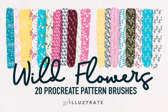 Mastering Digital Botanicals with Wild Flowers Procreate Pattern Brushes