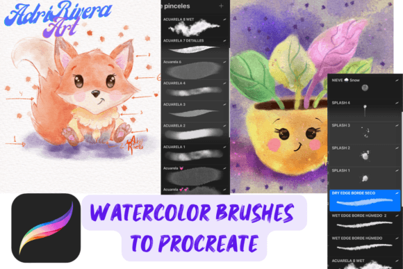 Mastering Digital Fluidity: A Deep Dive into WATERCOLOR BRUSHES for PROCREATE🖌