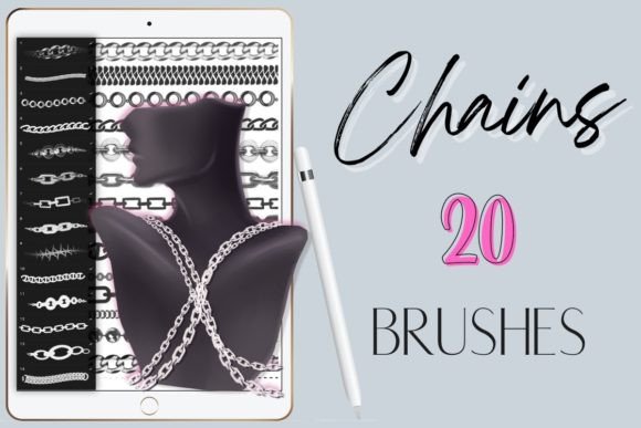 Mastering Digital Metalwork: A Guide to Procreate Chain Jewelry Necklace Brushes