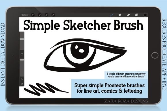 Mastering Lines with Procreate Simple Liner Brushes