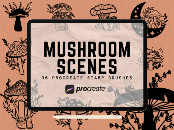 Mushroom Scenes Procreate Stamp Brushes: A Practical Guide to Efficient Digital Illustration