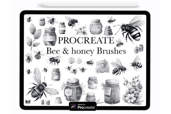 Streamline Your Digital Design Workflow with Procreate Bee and Honey Stamp Brushes