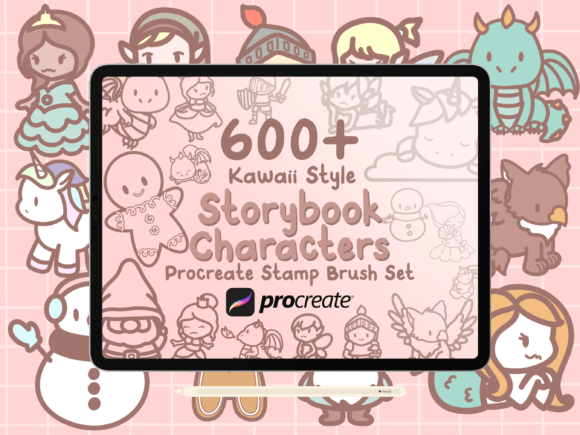 Unlocking Creative Efficiency: A Guide to the 600 Storybook Character Stamp Brush Bundle for Procreate